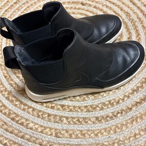 Nike Black Ankle Boots with Cream Sole
